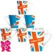 London 2012 Union Jack Mug: Light Blue (Case of 6)