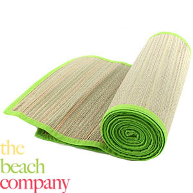 Straw Beach Mat Green Home Bargains