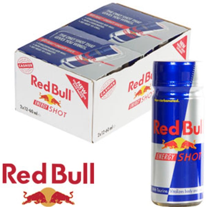 Red Bull Energy Shot of Shots) 60ml redbull drink cans Home Bargains