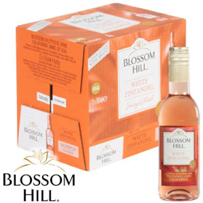 Blossom Hill White Zinfandel (Case of 12x187ml Bottles) wine rose