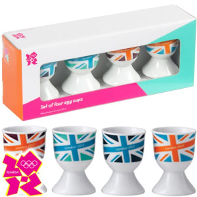 London 2012 Union Jack Egg Cups (Set of 4)