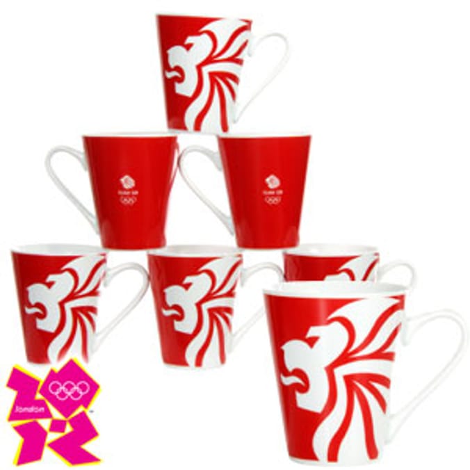 London 2012 Team GB Mug Red (Case of 6) olympics paralympics mugs