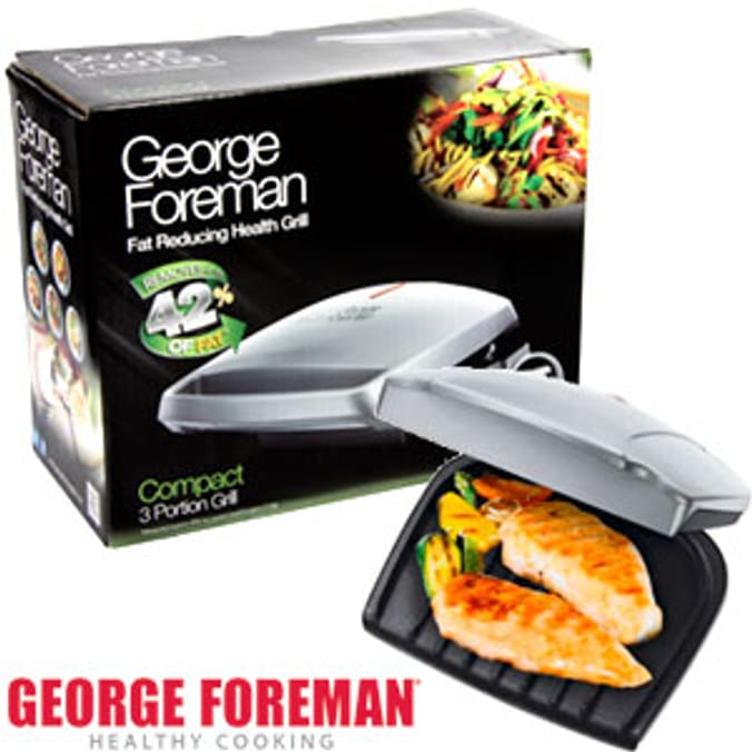 Foreman Compact 3 Portion Grill & Melt Home Bargains