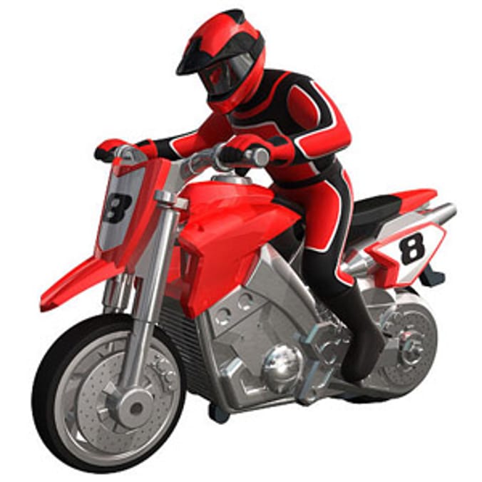 Air Hogs Moto Frenzy Stunt Bike - Red