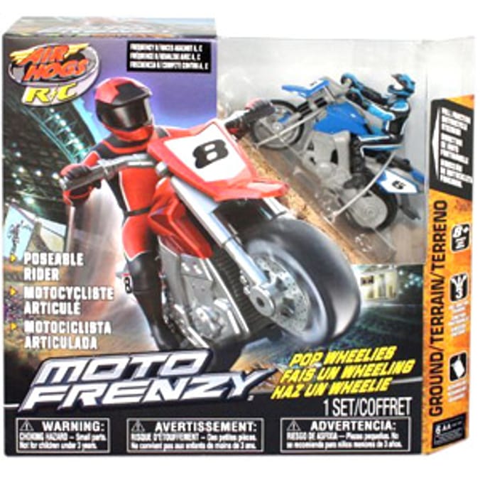 Air Hogs Moto Frenzy Stunt Bike - Blue