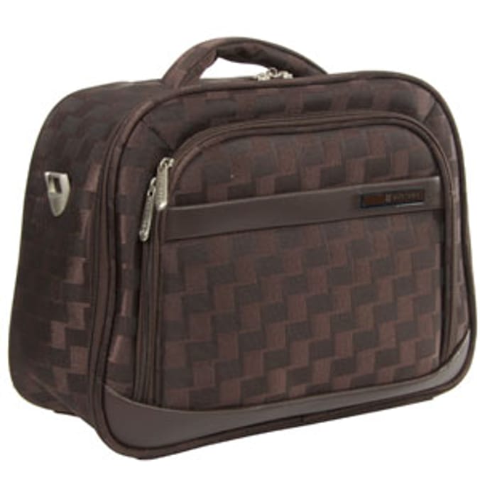 Conwood Vanity Case Brown, travel case, suticases, vainity case Home Bargains