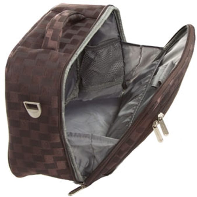 Conwood Vanity Case Brown, travel case, suticases, vainity case Home Bargains