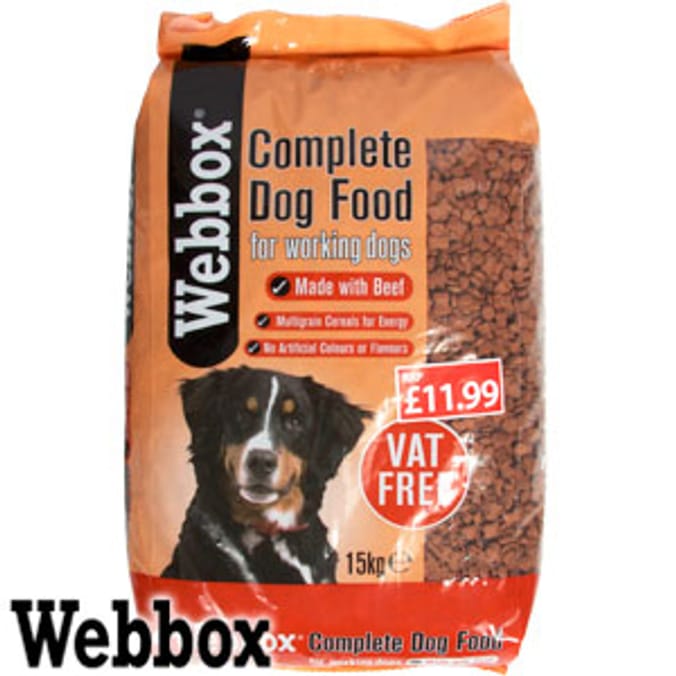 Webbox complete dog clearance food