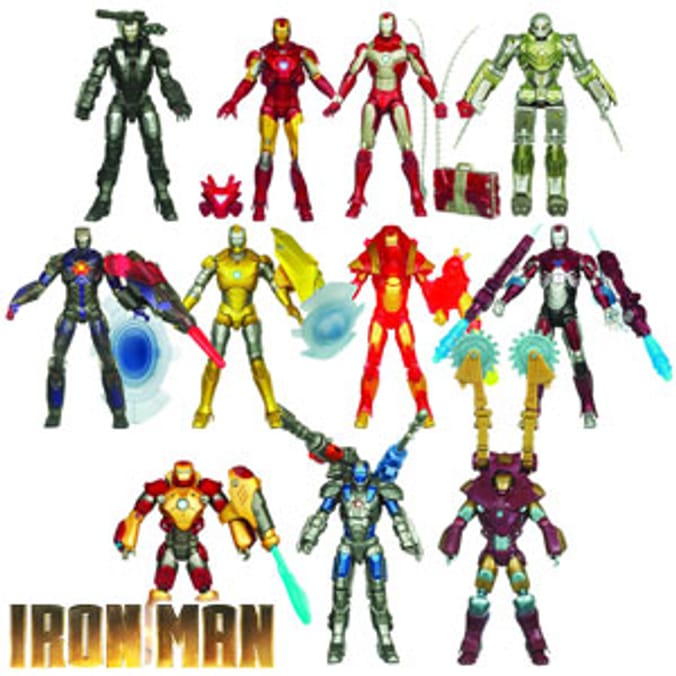 Iron Man Set of 6 Assorted Figures avengers action figure Home Bargains