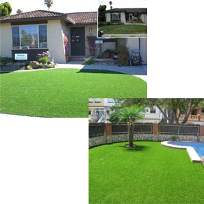 CC Grass Artificial Turf Grass (1m x 4m) Garden, landscaping