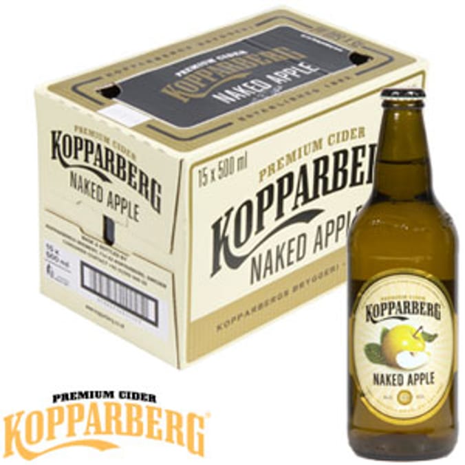 Kopparberg Cider Naked Apple (Case of 15 Bottles) Home Bargains