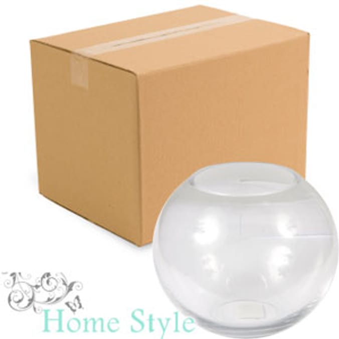 Clear Glass Fish Bowl Vase (Case of 6), Decorative, wedding decorations