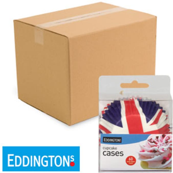 Union Jack Cupcake Cases (720 x Large Cases) Home Bargains
