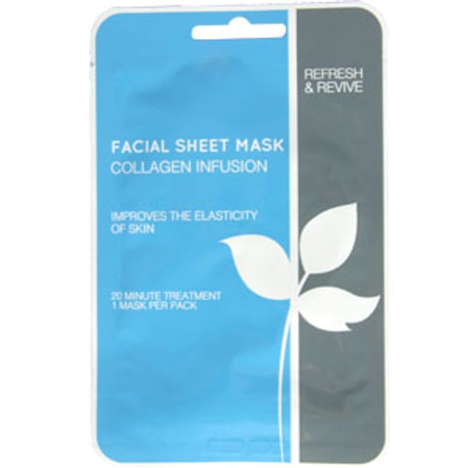 Collagen Infusion Facial Sheet Mask (Case of 24), face masks, facemasks, collagen masks Home