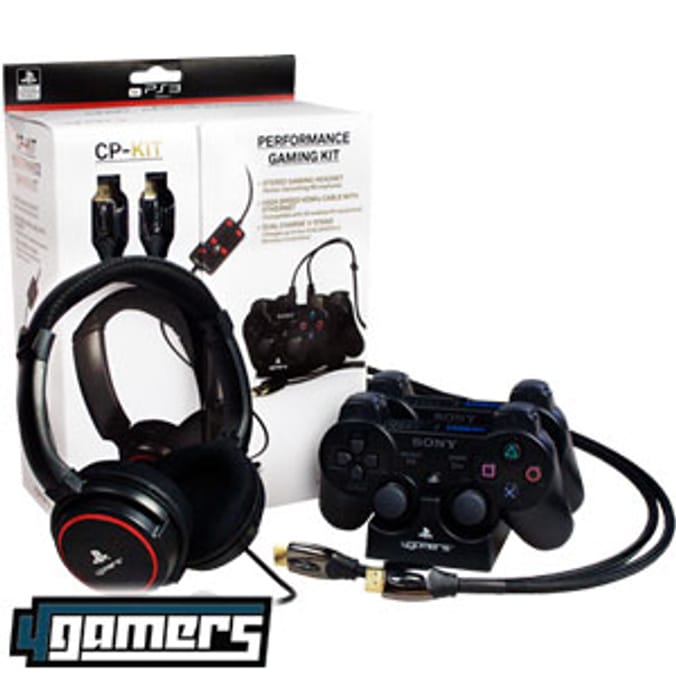 4Gamers Playstation 3 CP KIT Performance Gaming Kit ps3 headphones