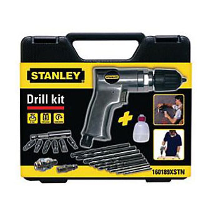 Stanley Air Compressor Drill Kit Home Bargains