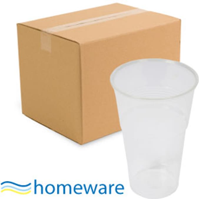 Homeware Plastic Pint Tumblers (Case of 240) cups paper beaker mug