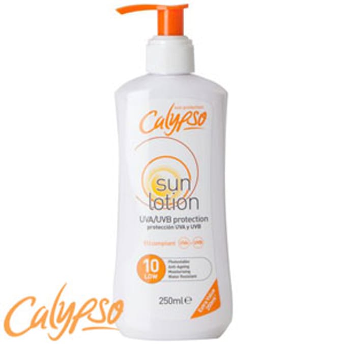 Calypso 250ml Sun Lotion SPF10 Home Bargains