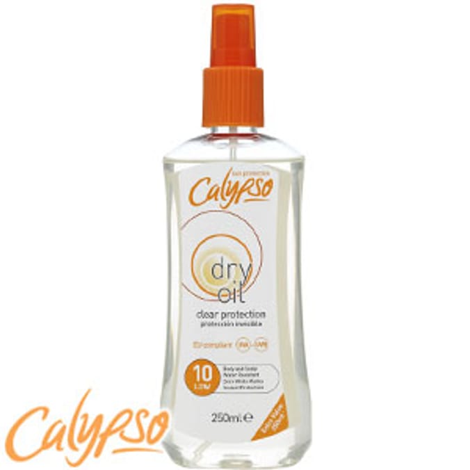 Calypso Dry Oil Spf10 Low Spray 250ml Home Bargains