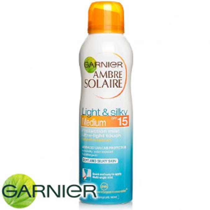Garnier Ambre Solaire 150ml Spray Mist SPF15 lotion cream gel block tanning Home Bargains
