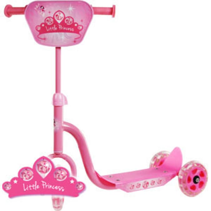 Fairy Princess 3 Wheel Scooter Pink scooters Home Bargains
