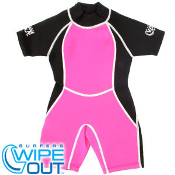 Surfers Wipe Out Wetsuit Pink (23 Years) Home Bargains
