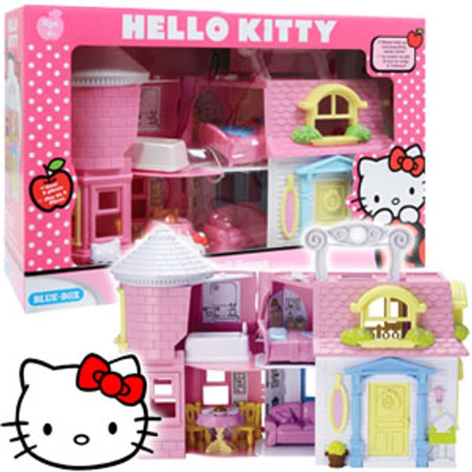 Hello kitty deals doll house set