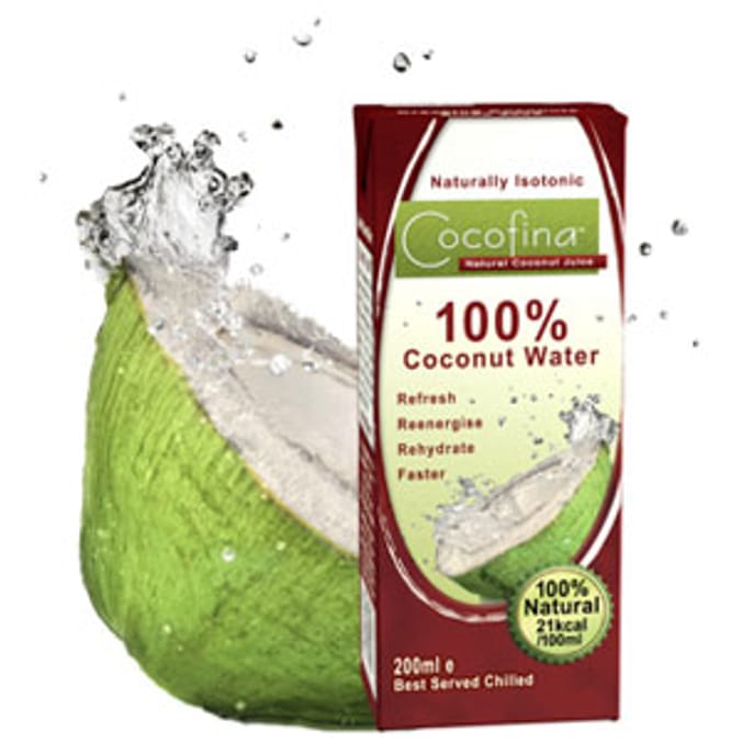 Cocofina 100 Coconut Water (36 x 200ml Cartons) Home Bargains