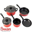 Swan 5 Piece Carbon Steel Non-Stick Pan Set