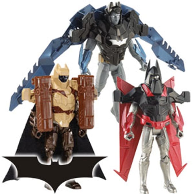 The Dark Knight Rises: 3 x Deluxe Batman Figures