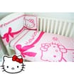 Hello Kitty Cot Quilt & Bumper Set