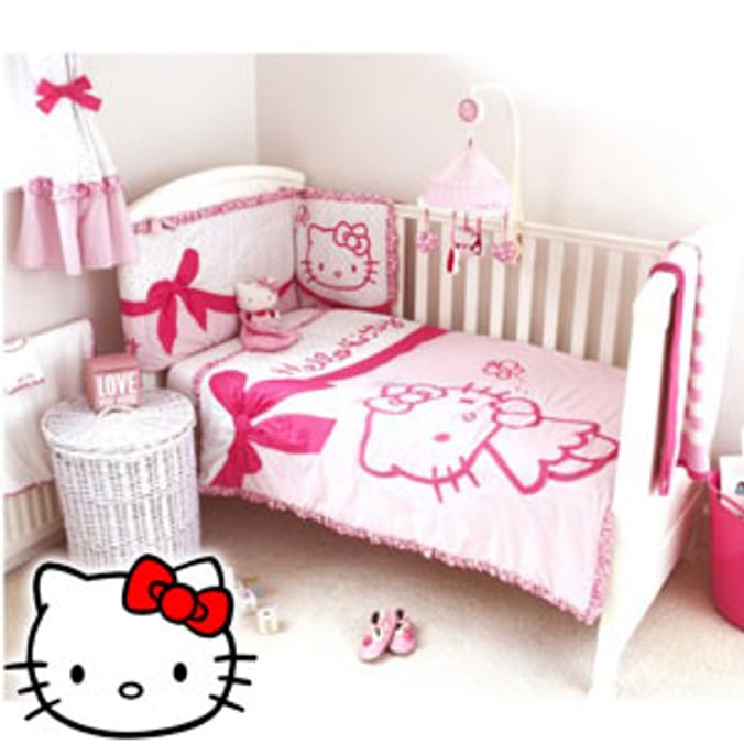 Hello kitty crib bumper best sale