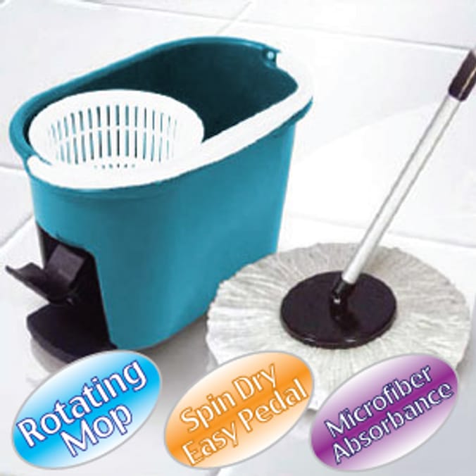 SpinDry Rotating Mop spinning rotating Home Bargains