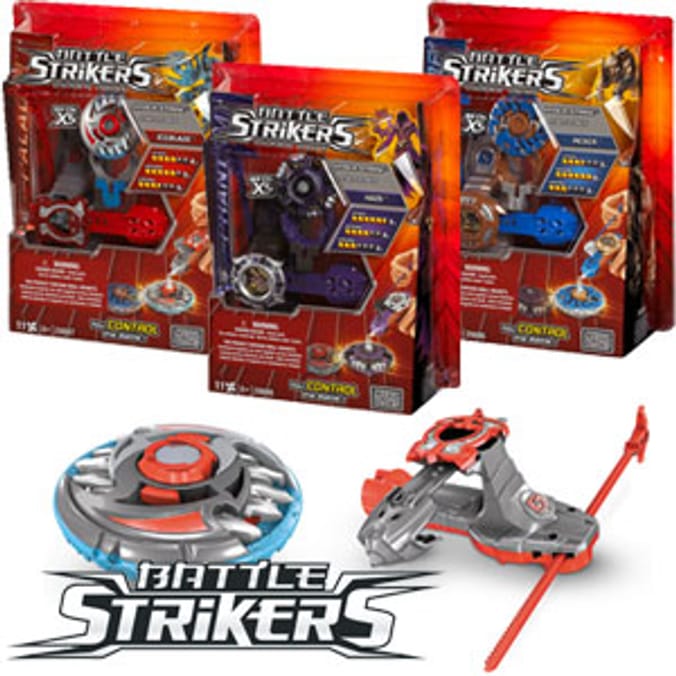 Battle Strikers Turbo Tops Metal XS Starter Pack Set of 3 Home Bargains