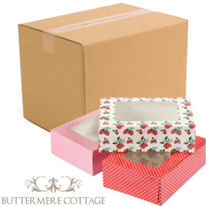 Buttermere Cottage Cupcake Boxes (72 x Medium Boxes) Home Bargains
