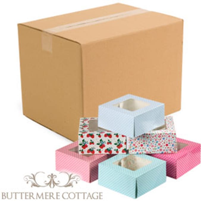 Buttermere Cottage Polka Dot Cupcake Boxes x 72 Home Bargains