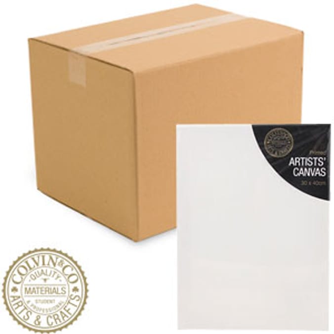 Artists Canvas 30 x 40cm Case of 12 art supplies canvas