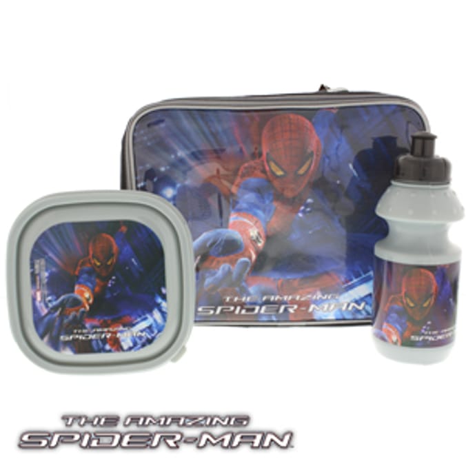 The Amazing SpiderMan 3 Piece Lunch Bag Set, lunch boxes, school lunch
