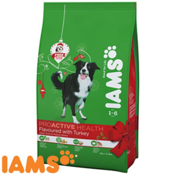 Iams ProActive Small & Medium Adult Dog (3 x 3kg Bags) Home Bargains