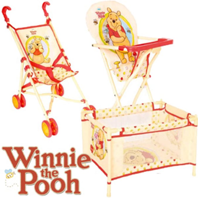 Winnie the pooh doll hot sale stroller