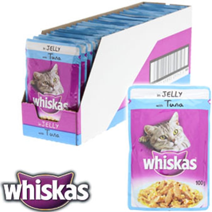 Whiskas Pouches Tuna in Jelly Case of 24 Pouches wet cat food