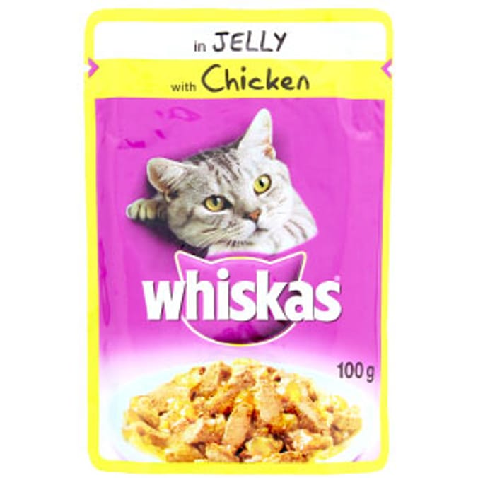 Whiskas Pouches: Chicken in Jelly (Case 24 Pouches)