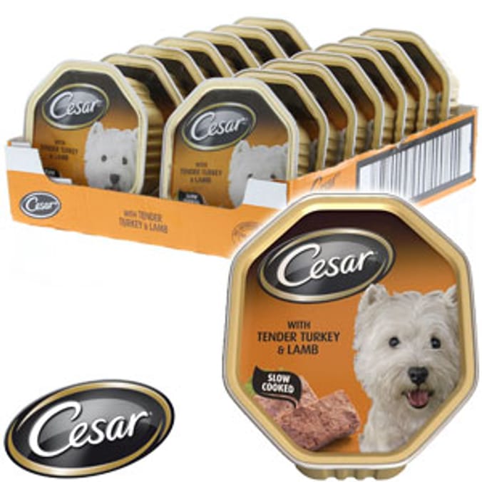 Cesar With Tender Turkey & Lamb (14 x 150g Trays), dog food, pet food