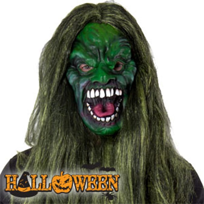 Green on sale witch wig