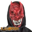 Halloween Hooded Red Devil Mask