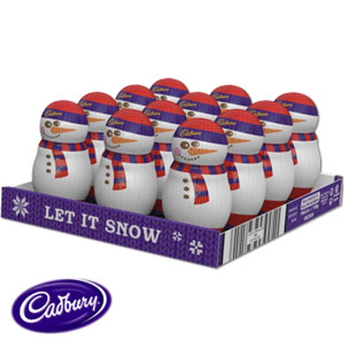 Cadbury Milk Chocolate Snowman (Case of 12) Home Bargains