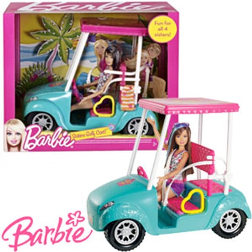 Barbie Sisters Golf Cart | Home Bargains