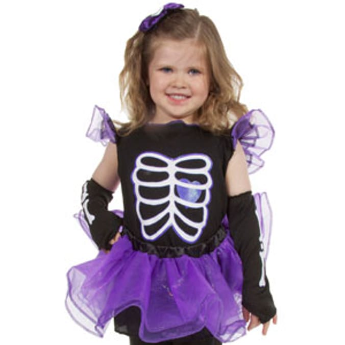 Halloween Girls Punk Skeleton Suit