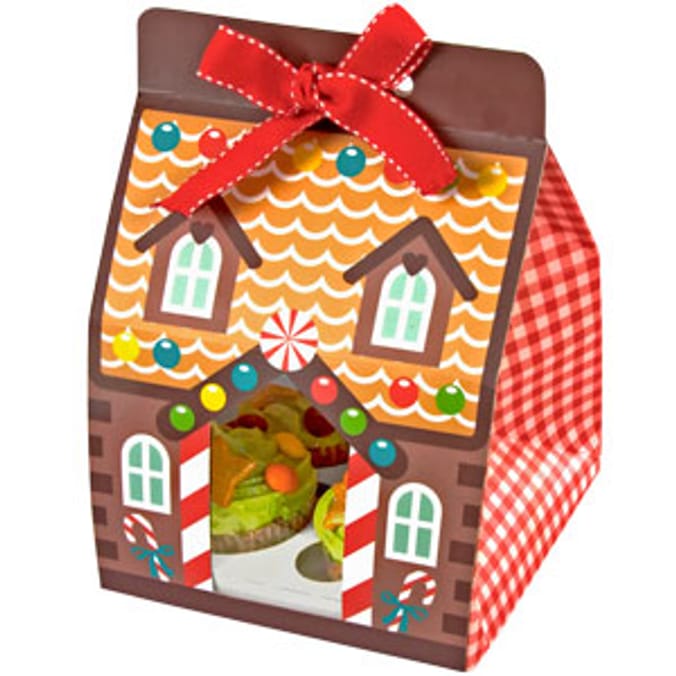 Christmas Sweethouse Cupcake Boxes (Case of 48) Home Bargains
