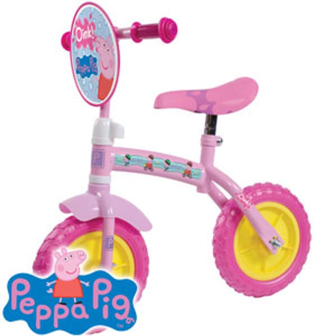 peppa pig 2 in 1 training bike